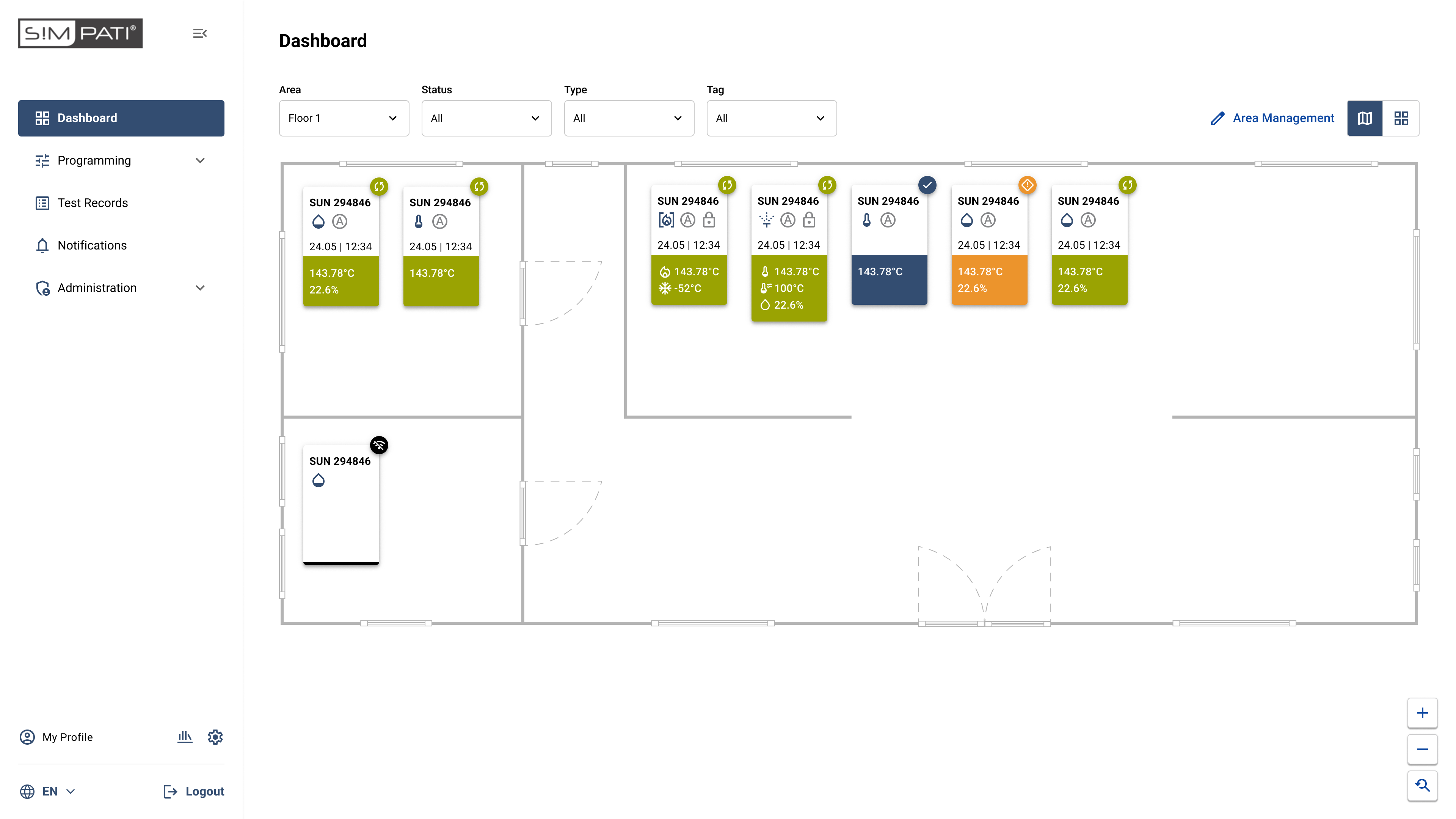 Screenshot new Simpati floor